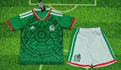 2526 Mexico Home Kids Soccer Jersey